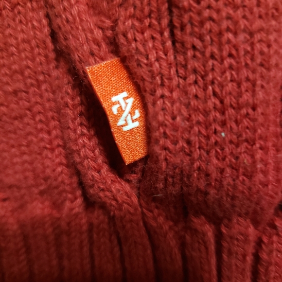 Izod Cable Knit zip sweater - Picture 5 of 7